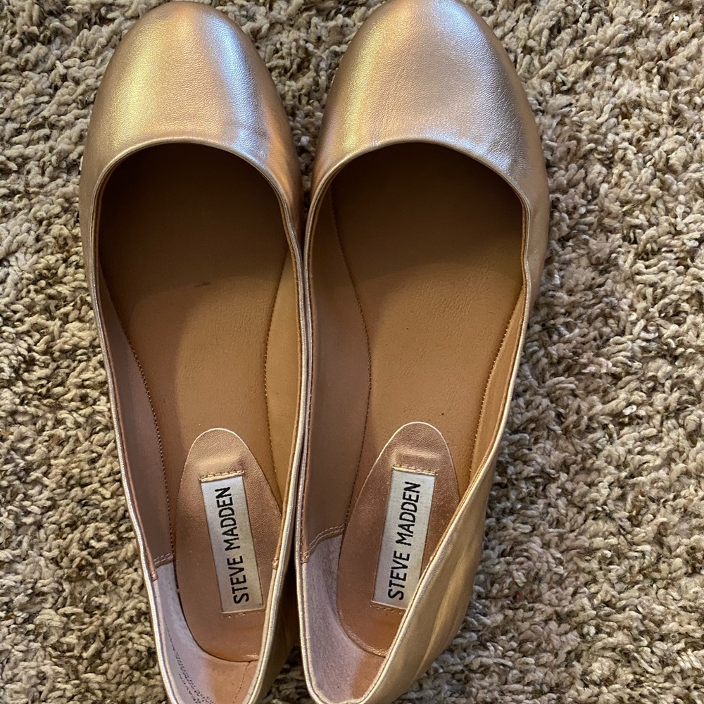 Steve Madden Gold P-Heaven Ballet Flat